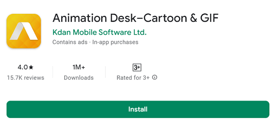 Animation desk cartoon maker software for android