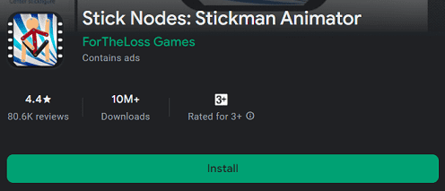 Stickman animator app for android
