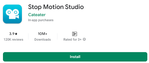 Stop motion studio mobile app