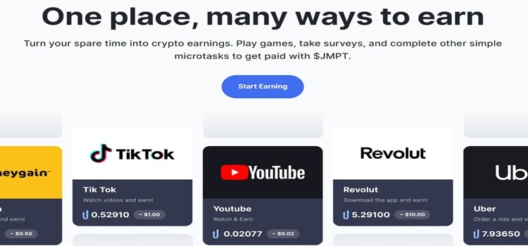 Jumptask website to earn money online