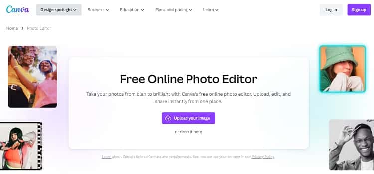Canva free photo editor
