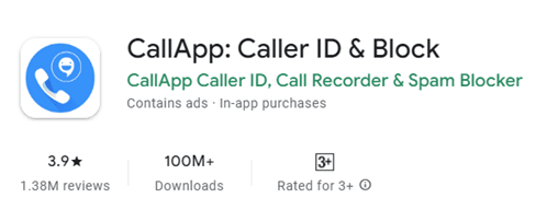 Call app caller id block and call record