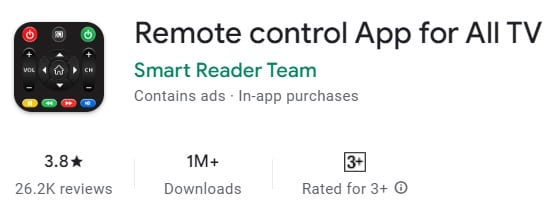 Smart reader team android TV remote app