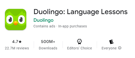 Duolingo English Learning Apps