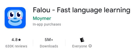 Falou Fast language learning app