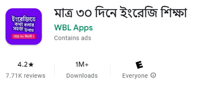 Learn English In Bengali in 30 days